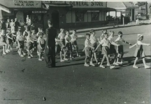 Avalon pupils on opening day